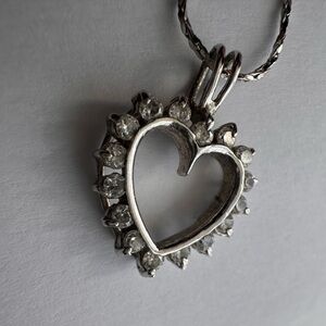 925 Heart Pendant & 18K GP (gold plated) Chain ❤️